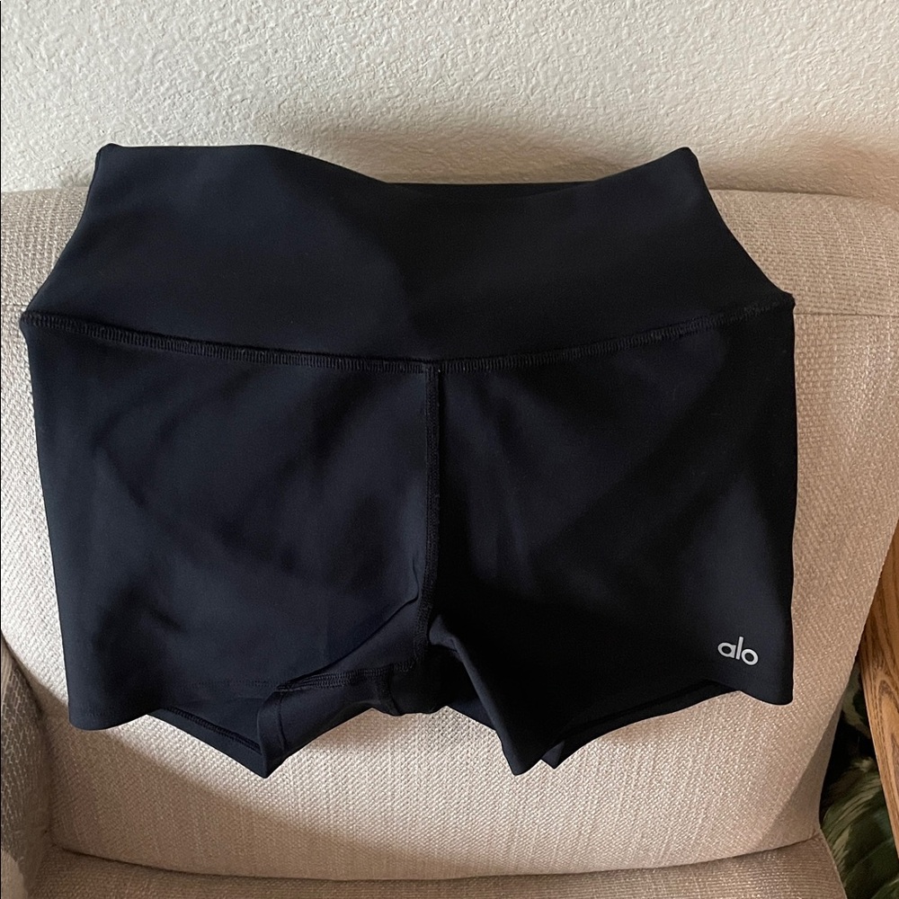 ALO Yoga Black High-Waist Bike Shorts